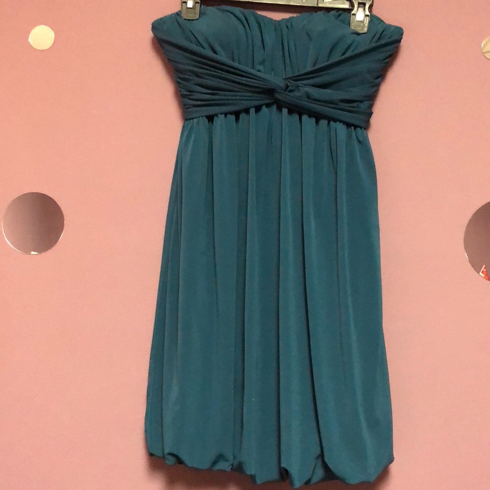 Teal KENNETH COLE strapless dress